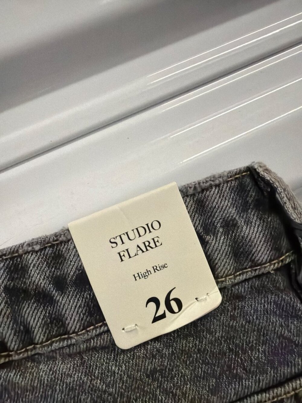 Rolla's Studio Flare Jeans Washed Black Womens Size 26 - Picture 9 of 9